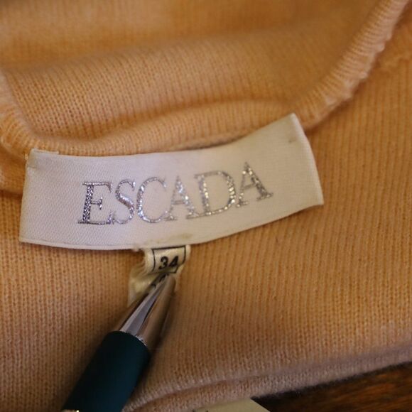 Escada Cashmere Crochet Top Sz S - Picture 3 of 6